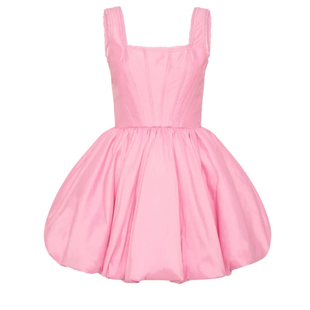 Aje Pink Suzette Bubble Mini Dress - Picture 5 of 13